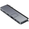 Targus HYPER HD575-GRY-GL, USB 3.2 Gen 1 (3.1 Gen 1) Type-C, 1.4/2.2, 10, 100, 1000 Mbit/s, pilka, MicroSD (TransFlash), 3,5 mm, HDMI, RJ-45, Thunderbolt 4, USB 3.2 Gen 1 (3.1 Gen 1) Type-A, USB 3.2 Gen 1 (3.1 Gen 1)...