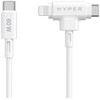 Targus Hyper | HyperJuice Silicone USB-C to USB-C and Lightning Hybrid 60W Cable