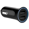 Techammo 12V dvigubas USB A automobilinis kroviklis. 2,4A. Juoda