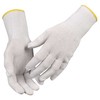 Knit glove ABENA 6, baltas, cotton