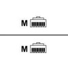Telegärtner 100007964, 0,5 m, Cat6a, S/FTP (S-STP), RJ-45, RJ-45, pilkas