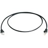 Telegärtner patch cable SFTP CAT 6A juodas 5,0m