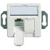 Telegärtner 100022957, 2 x RJ-45, 6a, Balta, Cinkas, 1 vnt.