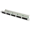Telegärtner 50 prievadų ISDN jungiamoji panelė, Cat. 3, RJ-45, montuojama į stovą, 1U, DIN IEC 60068-1, 480 mm, 44,2 mm
