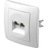 TEM serijos ekonomiškas CAT5e KS dvigubas 2x RJ45 lizdas