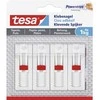 TESA 77774, Vidaus naudojimui, Universalus kabliukas, Raudona, Balta, Lipni juostelė, 1kg, Gipsas