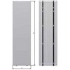 Thermrad Vertikalūs J formos laikikliai 2000 mm. 2 dalių rinkinys