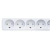Thorkild Larsen E-line 5 lizdų baltas - be kištuko ir laido, 230V/16A