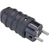 Thorkild Larsen Apvalus Schuko kištukas su įžeminimu 16A 250V IP44, juodas guminis