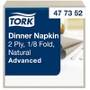 Tork Advanced Dinner - servetėlės - dydis 39 x 39 cm - vienkartinės - natūralios - (12 pak. x 150 vnt. dėžutėje)