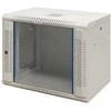 19" Komutacinė spinta TOTEN, 9U, 600x450,stiklinės durys, balta / WS64096000 / 19-W6409V