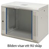 19” Komutacinė spinta TOTEN, System Z, 6U, 600x600, stiklinės durys , balta / ZS66066000 / 19-Z6606V