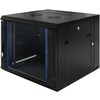 19" Komutacinė spinta TOTEN, System Z, 9U, 600x600, stiklinės durys, iki 60kg, juoda / ZS66096001 / 19-Z6609