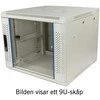 19" komutacinė spinta TOTEN, System Z, 9U, 600x600, stiklinės durys, iki 60kg, balta / ZS66096000 / 19-Z6609V