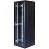 19" Komutacinė spinta TOTEN, System G, 37U, 600x600, stiklinės durys, galinės metalo durys, iki 800kg, juoda / G6.6637.9001 / 19-G6637GM