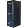 19" Komutacineė spinta TOTEN, System G, 37U, 600x800, stiklinės durys, galinės perforuotos durys, iki 800kg, juoda / G6.6837.9801 / 19-G6837GP