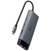 TP-Link UH6120C, USB C tipo, USB C tipo, pilkas, apvalus kabelis, 0,18 m, 118,2 mm