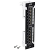 Triton TRENDnet TC-P12C6V komutacinė panelė, 12 prievadų, montuojama ant sienos, neekranuota, Cat.6