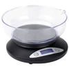 Virtuvinės svarstyklės Tristar KW-2430 virtuvės svarstyklės, Elektroninės virtuvės svarstyklės, 2kg, 1 g, Juoda, Apvali, Mygtukai