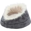 Trixie Minou bed, round, ø 47 × 26 cm, pilkas/light pilkas