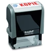 Trodat 43227, Self-Inking, Text stamp, Rubber, 17 x 46 mm, Juodas, Pilkas, Mėlyna/Raudona