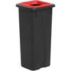 Twinco TWIN šiukšliadėžė rūšiavimui 53L – raudona 3300x3300x7400mm (1 vnt.)