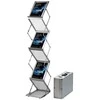 Twinco TWIN grindų modelis Zig Zag A4, 5 skyriai sidabrinis 270x360x1450mm (1 vnt.)