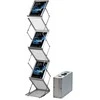 Twinco TWIN grindų modelis Zig Zag A4, 5 skyriai sidabrinis 270x360x1450mm (1 vnt.)