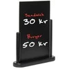 Plakatas Twinco TWIN meniu lenta stalui, A4 formato, juoda
