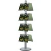 Plakatas Twinco TWIN Prostand Dvipusis brošiūrų stovas su akrilinėmis lentynomis – 16 x A4 Alu 450x470x1900mm (1 vnt.)
