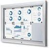 Twinco TWIN lauko pakabinama baltos lentos spintelė – 8 x A4 sidabrinė 760x47x1025 mm (1 vnt.)