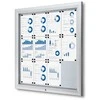 Twinco TWIN lauko baltos lentos pakabinama spintelė – 12 x A4 sidabrinė 1025x47x1067 mm (1 vnt.)
