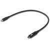 Kabelis USB Ubiquiti USB-C - USB-C 0.3 m Juodas (UACC-CABLE-USB-100W-0.3M-BK)