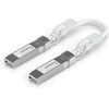 Ubiquiti tiesioginio prijungimo kabelis, automatinis sujungimas, 10G SFP+, 25G SFP28, sujungia „UniFi“ įrenginius. 0,15 m, 10 vnt. pakuotėje (7 ekv. vnt.)