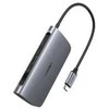 Adapteris UGREEN 7w1 CM212 USB-C PD Hub 100W, 2x USB-A 3.0, HDMI 4K/30Hz, SD/TF, RJ45