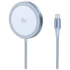 UGREEN W753 MagFlow magnetinis belaidis įkrovimo kilimėlis 25W Qi2 sertifikuotas sidabrinis