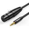 Ugreen UGREEN AV182 kabelis XLR lizdas - 3,5 mm kištukas - 2 m (juodas)