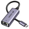„Ugreen“ USB-C į RJ45 2,5 G eterneto adapteris, USB C tipo, RJ-45, kištukas, pilkas