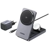 Įkroviklis Ugreen UGREEN W707 3-in-1 15W Magnetic Wireless Desktop Charger do iPhone, AirPods i Watch składany pilka