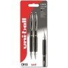 Uni-ball Signo 207 fine 2stk Sorte rollerpenne med behageligt gummigreb, stregbredde 0,5mm