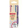 Uni-ball Signo Gel Ink Penne 4stk ( Met. Rožinė - Hvid - Met. Blå - Met. Violet)) UM-153 broad 1,0mm streg