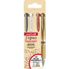 Uni-ball Signo Gel Ink Penne 4stk ( sølv, hvid, bronze, guld) UM-153 broad 1,0mm streg