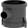 UNIDRAIN Prailginimo elementas modelis 2830 kampiniam kanalizacijos nuotėkų taškui. Aukštis 95 mm ir šoninis įvadas Ø40 mm