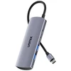 Unitek šakotuvas 4w1 USB-C 10 Gbps, 2x USB-A ir 2x USB-C H1112DGY01