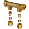 Uponor AQUA PLUS paskirstymo vamzdis su jungtimi WTR PEX DR 3/4"MT/SN 2X15C/C50MM
