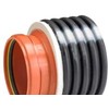 Uponor IQ redukcija 225-160 mm - PP SN8. su įvore lygiam vamzdžiui