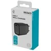 USB-C sieninis įkroviklis DELTACO, 1x USB-C PD, 20 W, juodas / USBC-AC151 / 1903150