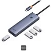 4in1 Hub Baseus UltraJoy USB-C iki USB 3.0 (pilka erdvė)