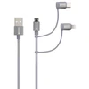 SKROSS USB Kabelis 3in1 Cable, Braiding, 0,30m space pilkas