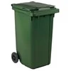 Atliekų konteineris, ESE, žalias, HDPE/plastikas, 240 l, atsparus UV spinduliams, sunkioms atliekoms ir naudojimui lauke